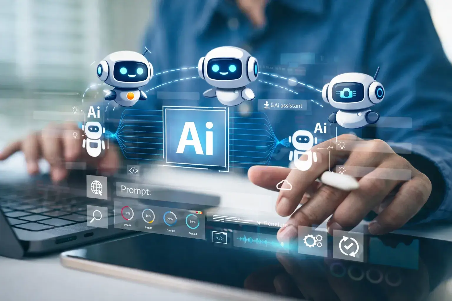 Повседневная профессиональная работа с поддержкой AI-инструментов