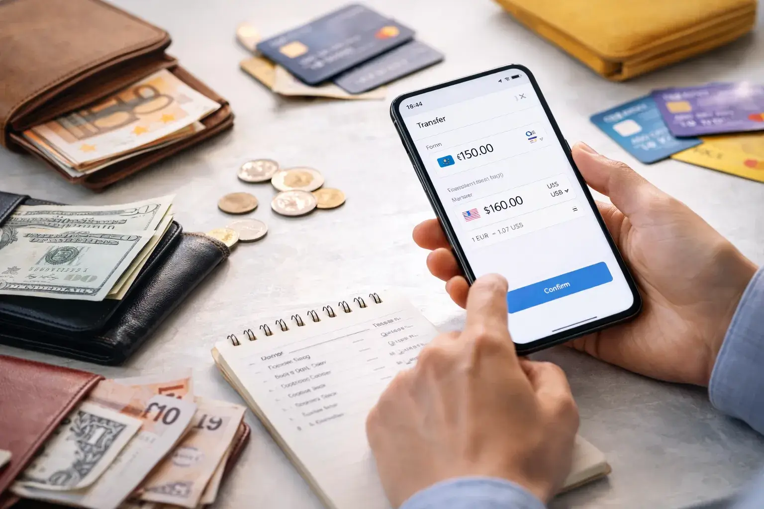 Multi-wallet and multi-currency financial operations