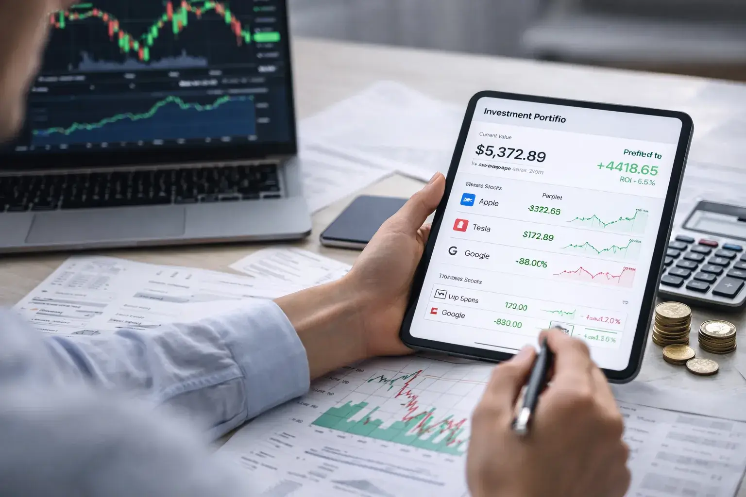 Investment tracking and performance analysis