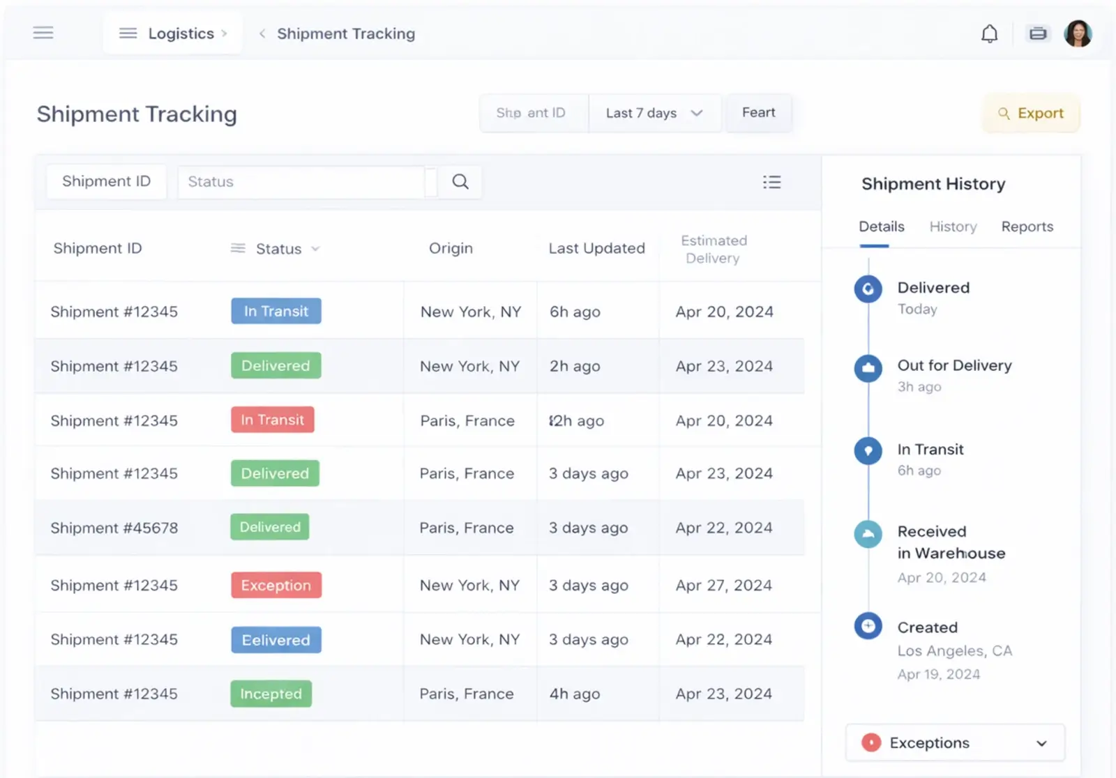 Tracking and reports