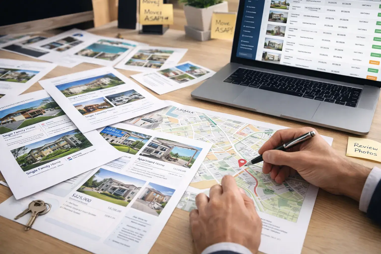 Property photos and location planning